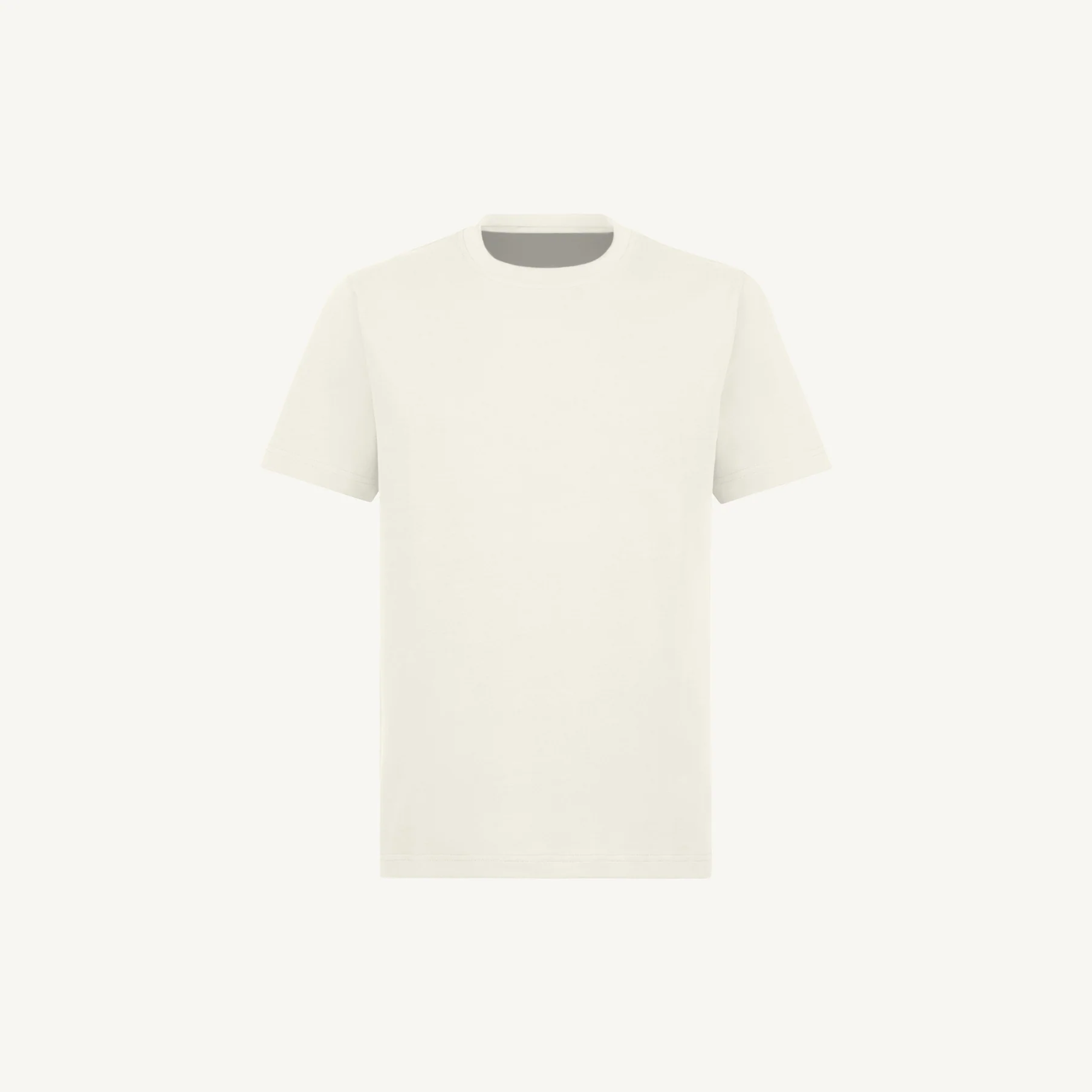 Vintage White Regular Tee Mockups.