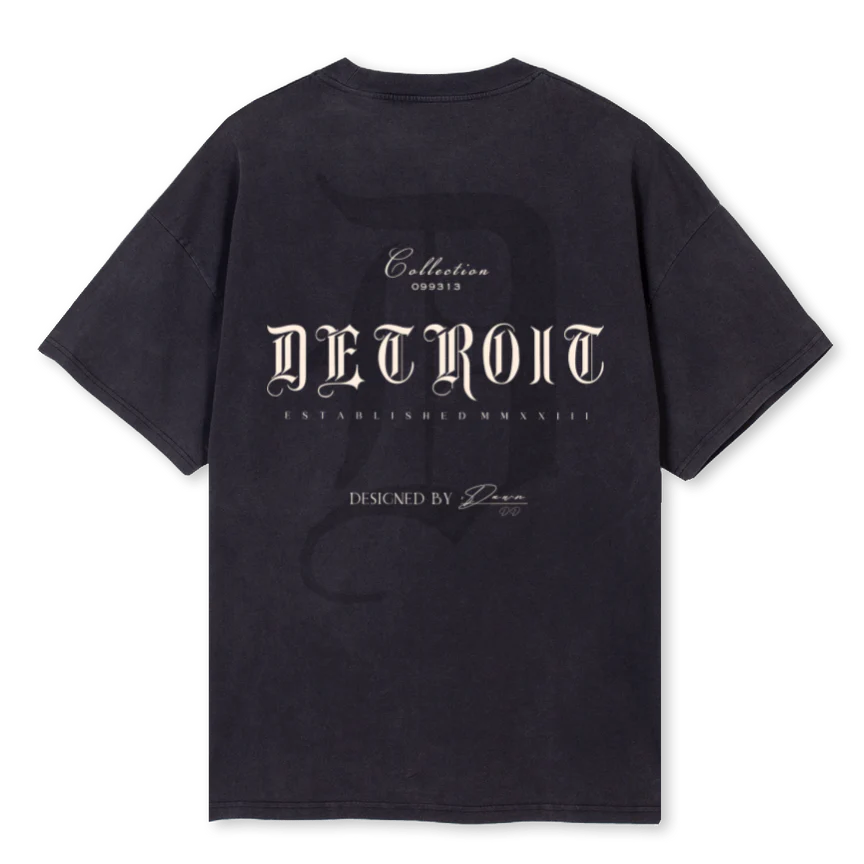 VINTAGEBALCKFADED Vintage Black Oversized Tee. - Image 2