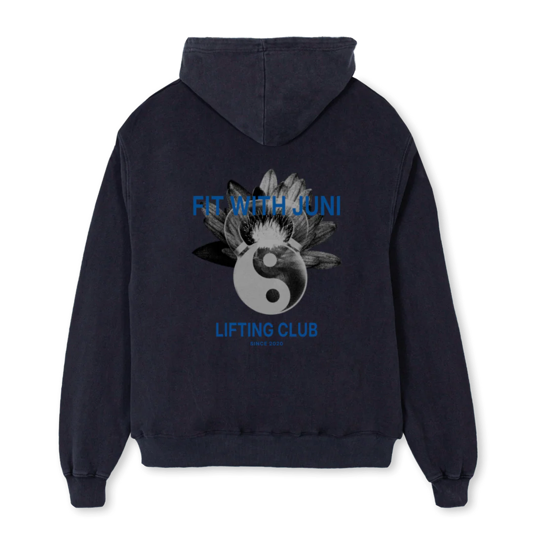 VINTAGEBLACKHOODIEM Vintage Black Oversized Hoodie. - Image 2