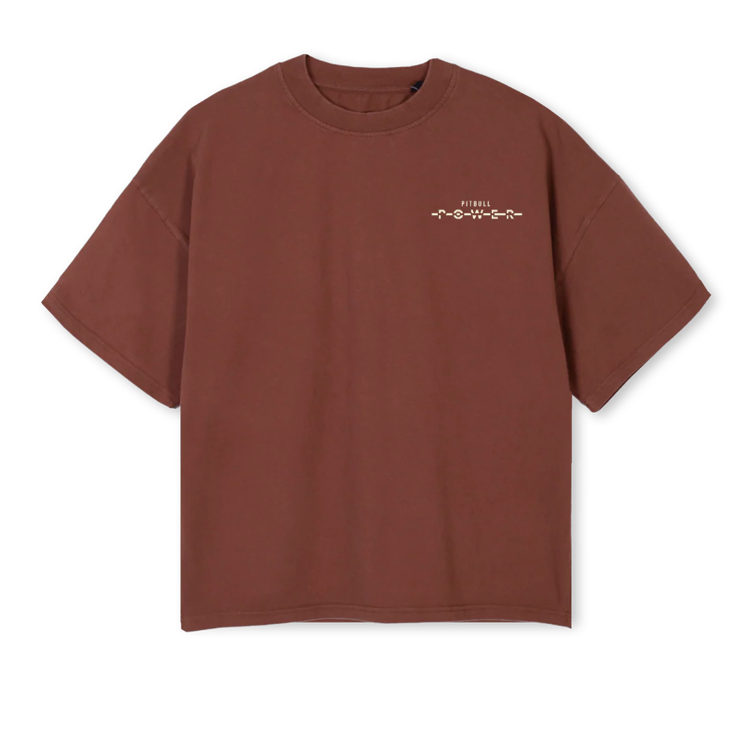 VINTAGEBROWNBOXYTEE Vintage Brown Oversized Boxy Tee.