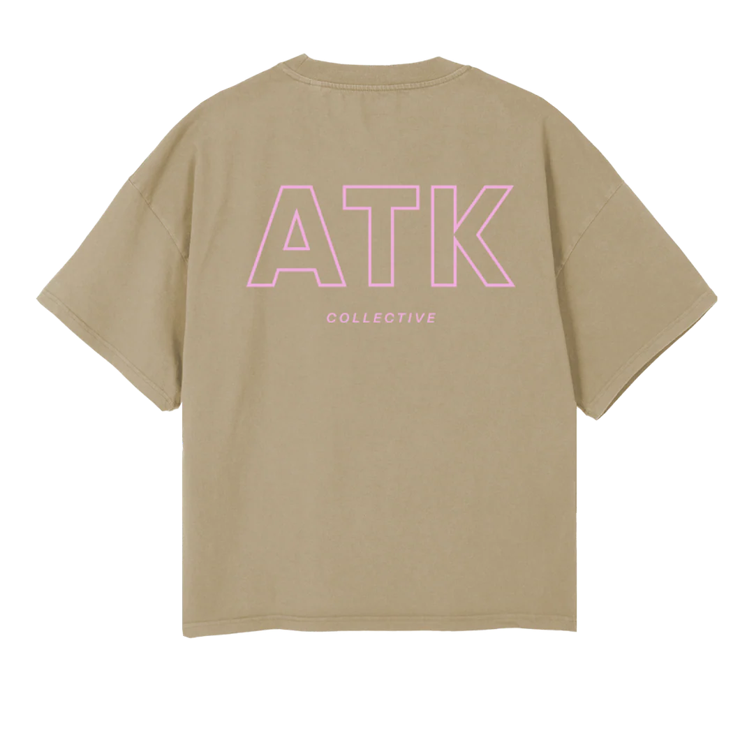 VINTAGEDUNEPINK Vintage Dune Oversized Boxy Tee. - Image 2