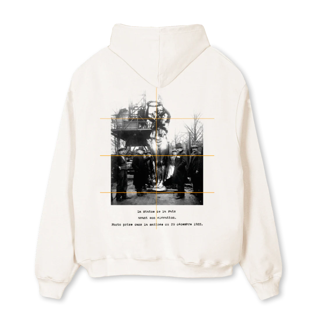 VINTAGEHOODIE Vintage White Oversized Hoodie. - Image 2
