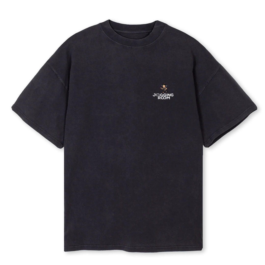 VINTAGERUN Vintage Black Oversized Tee.