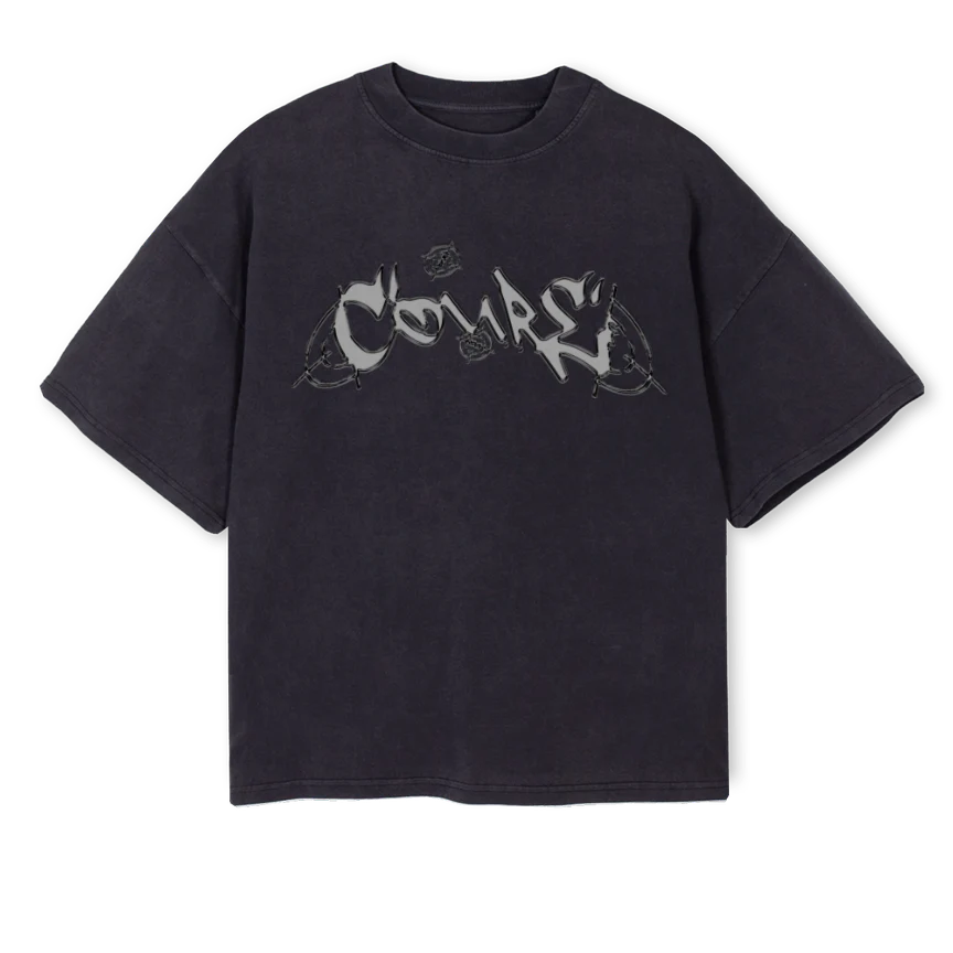VINTAGETARGETCOURE Vintage Black Oversized Boxy Tee.