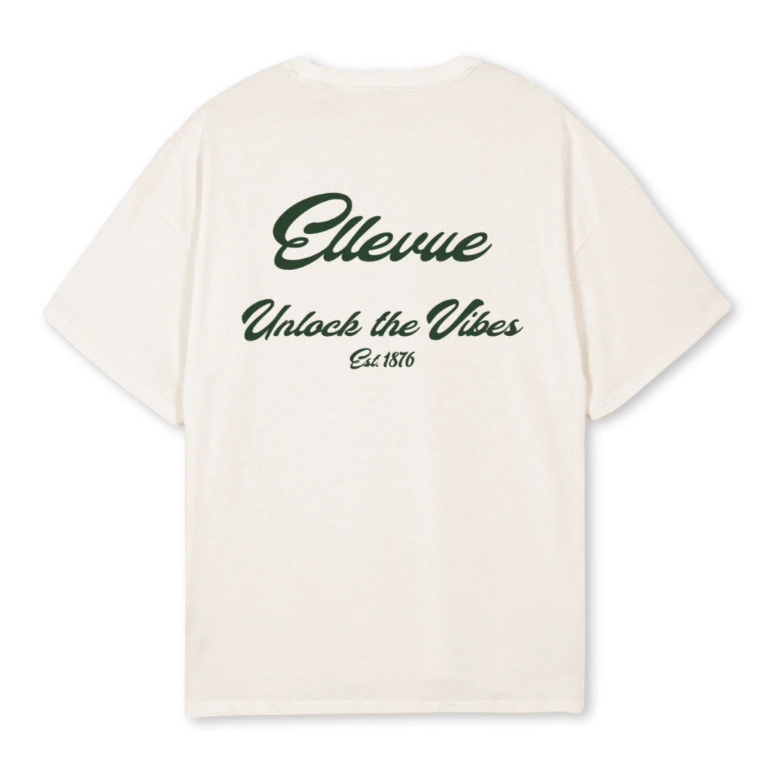 VINTAGEWHITEELLEVUE Vintage White Oversized Tee. - Image 2