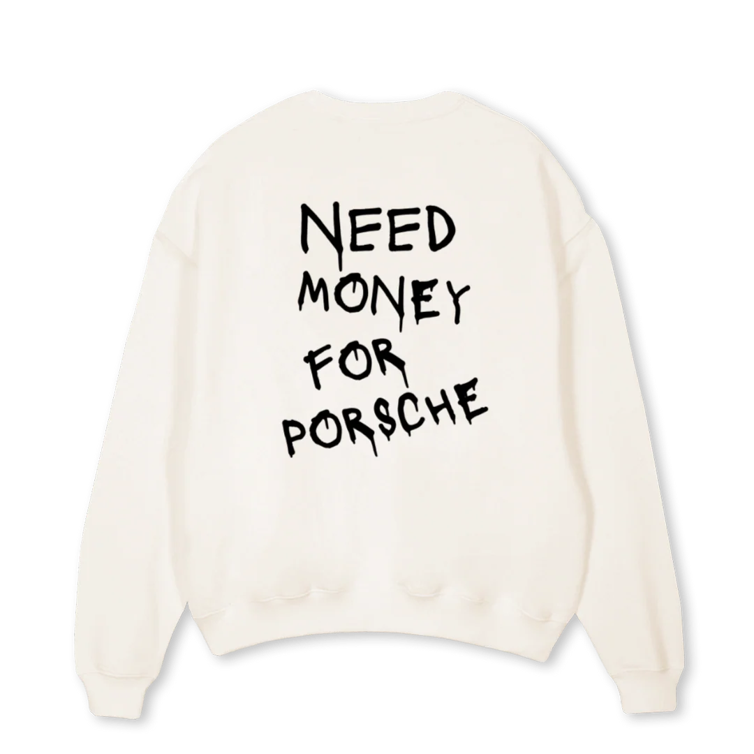 VINTAGEWHITESWEATER Vintage White Oversized Crewneck Sweater. - Image 2