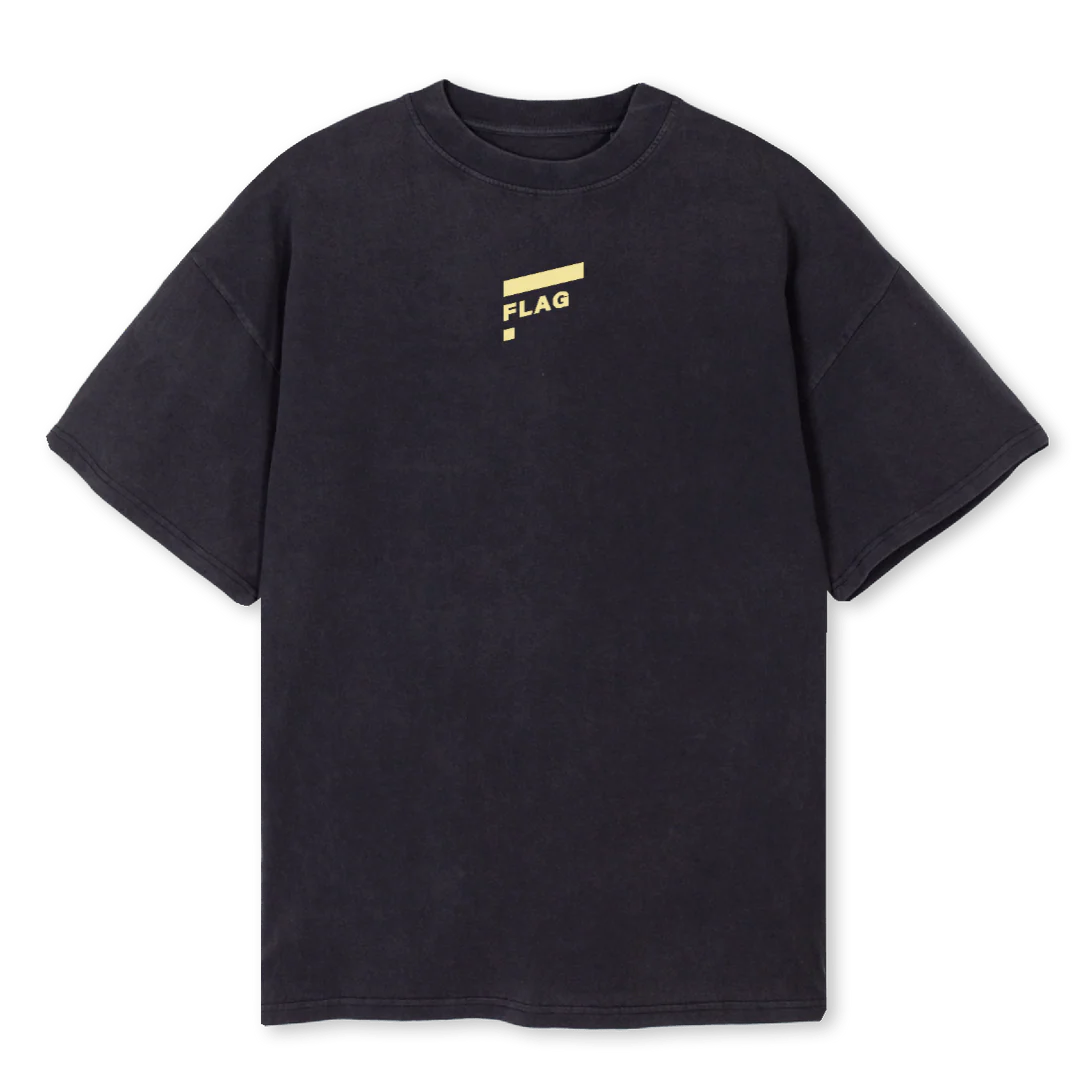 VINTBLACKNEW Vintage Black Oversized Tee.