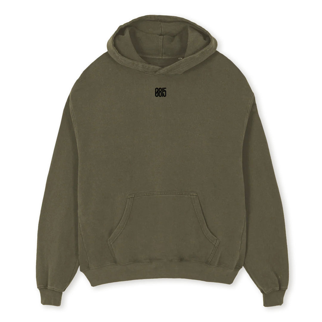 VINTOLIVE BOLD Vintage Olive Oversized Hoodie.