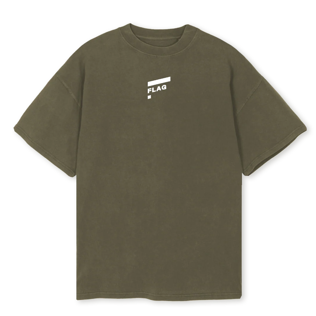 VINTOLIVENEW Vintage Olive Oversized Tee.