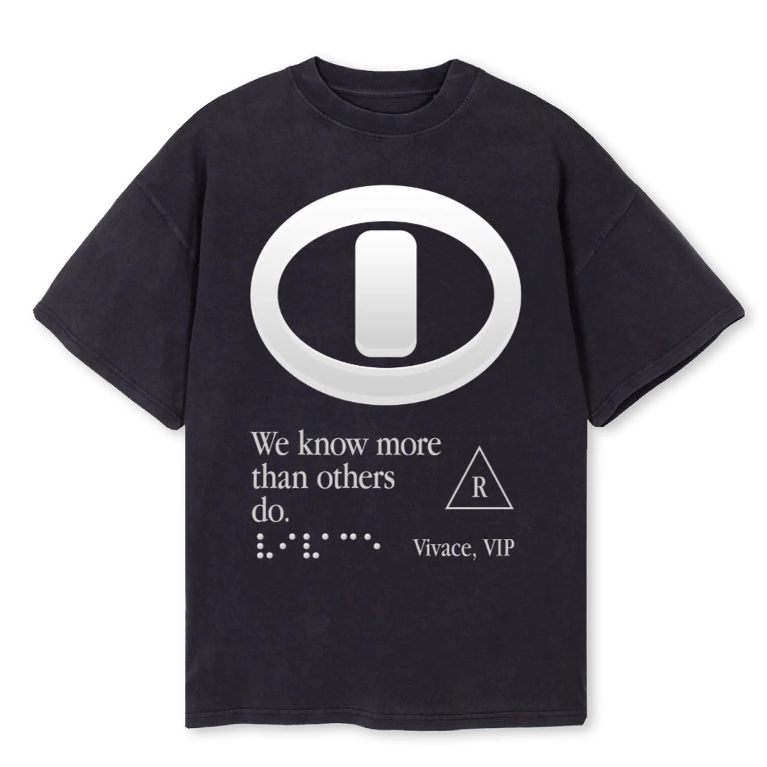 VIP Vintage Black Oversized Tee.