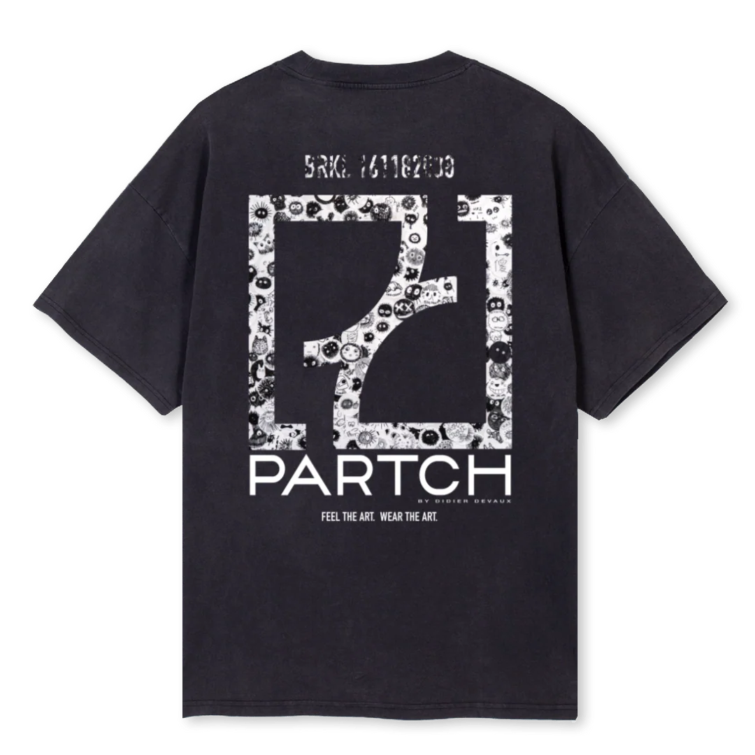 VIRALOVVBLK Vintage Black Oversized Tee. - Image 2