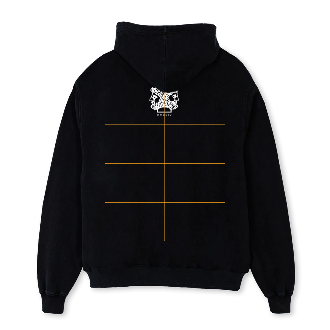 VIRTUESHOODIE Black Oversized Hoodie. - Image 2