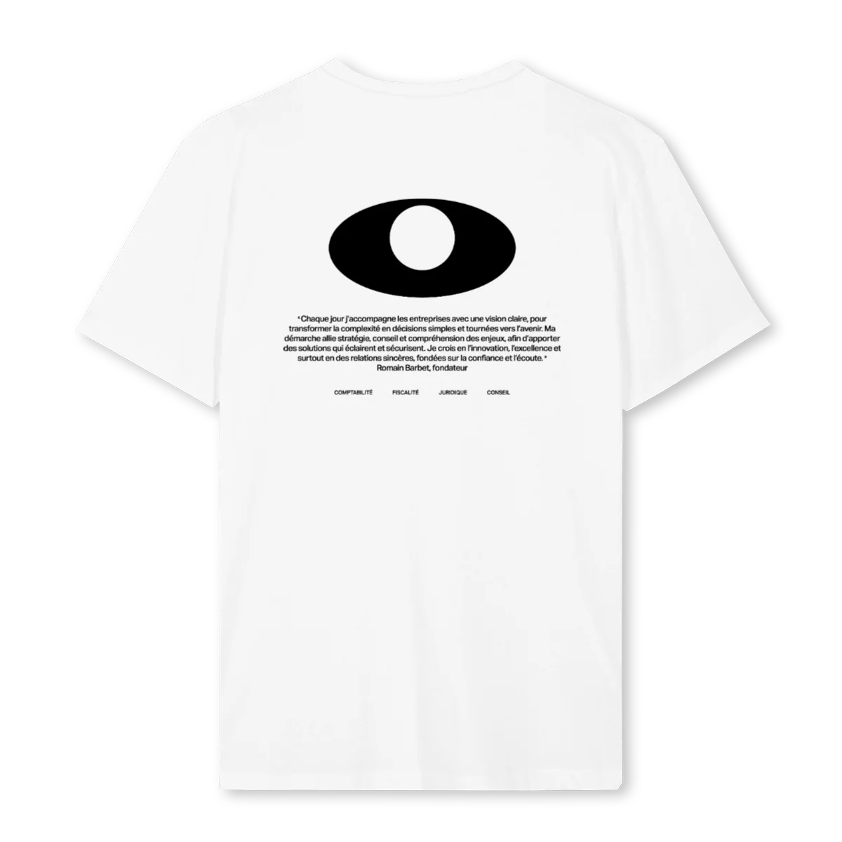 VISAECTEE White Regular Tee. - Image 2