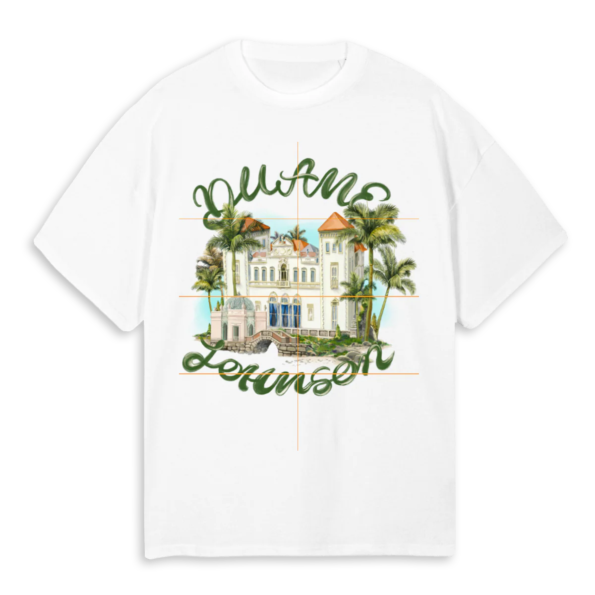 VIZCAYA White Oversized Tee.