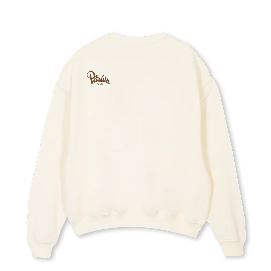 VLC COAT OF ARMS SWT Cream Oversized Crewneck Sweater. - Image 2
