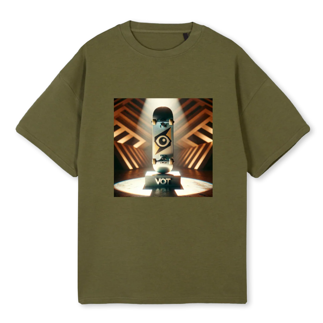 VOTONE Kaki Oversized Tee.