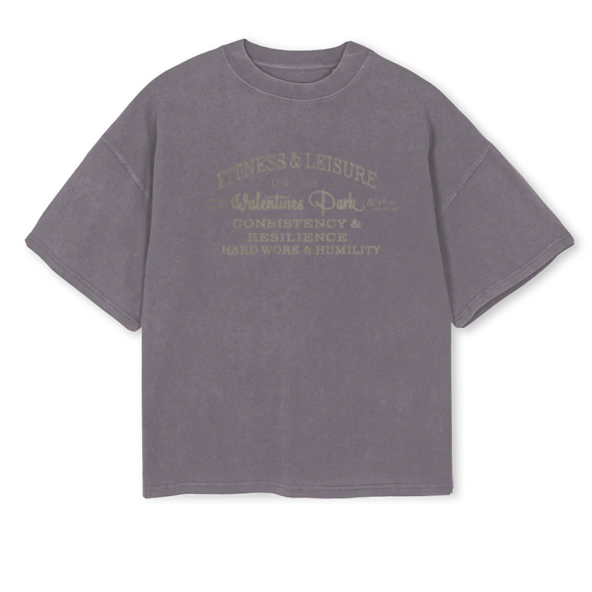 VPARKORDER Pigment Grey Oversized Boxy Tee.