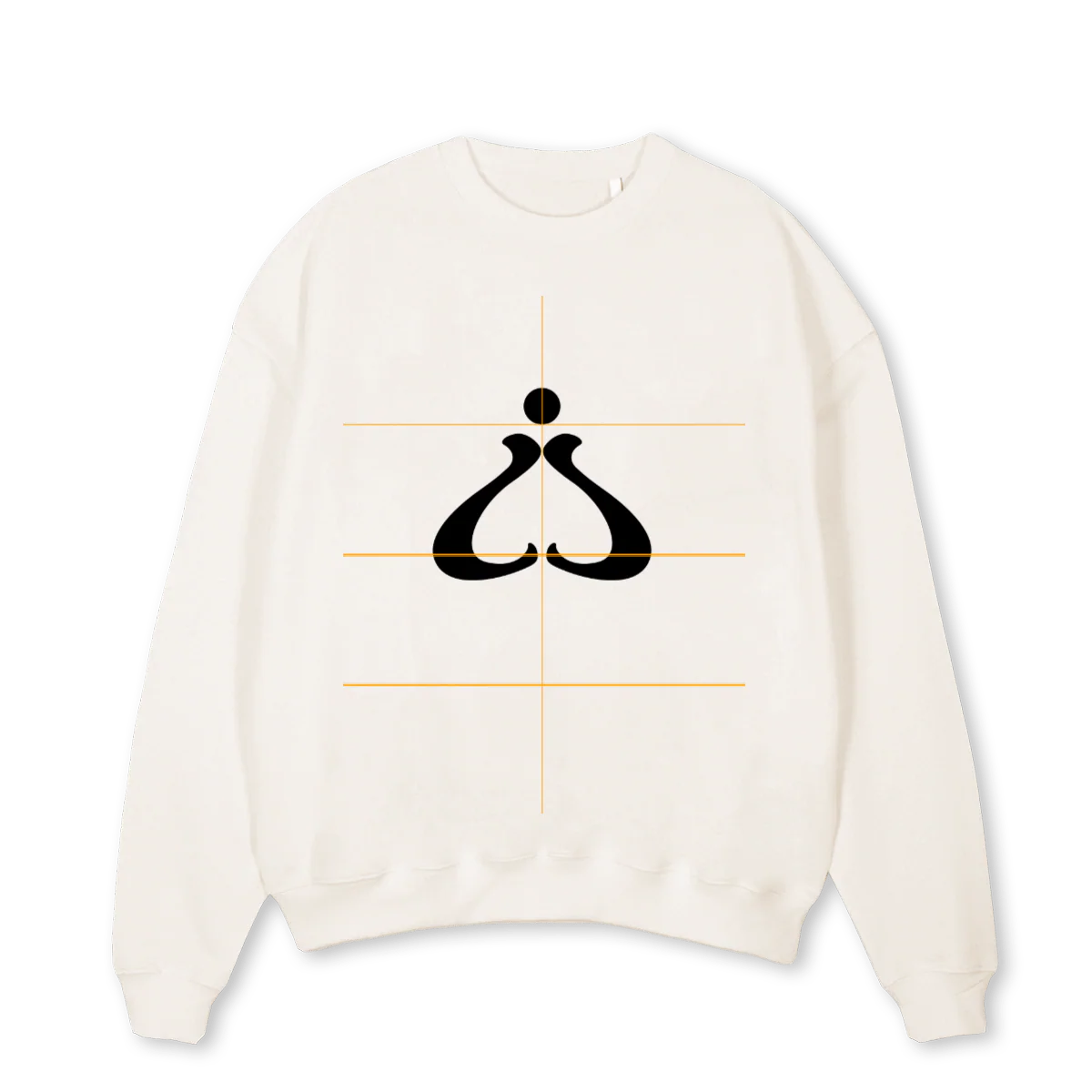 VTWLUTENSWEATER Vintage White Oversized Crewneck Sweater.