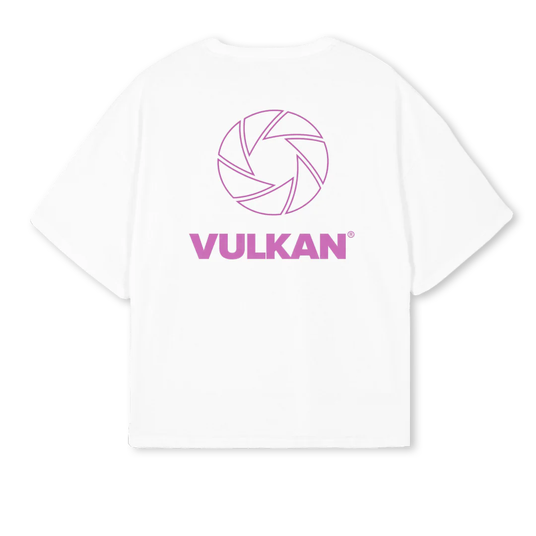 VULKANICONOPTICWHITE White Oversized Boxy Tee. - Image 2