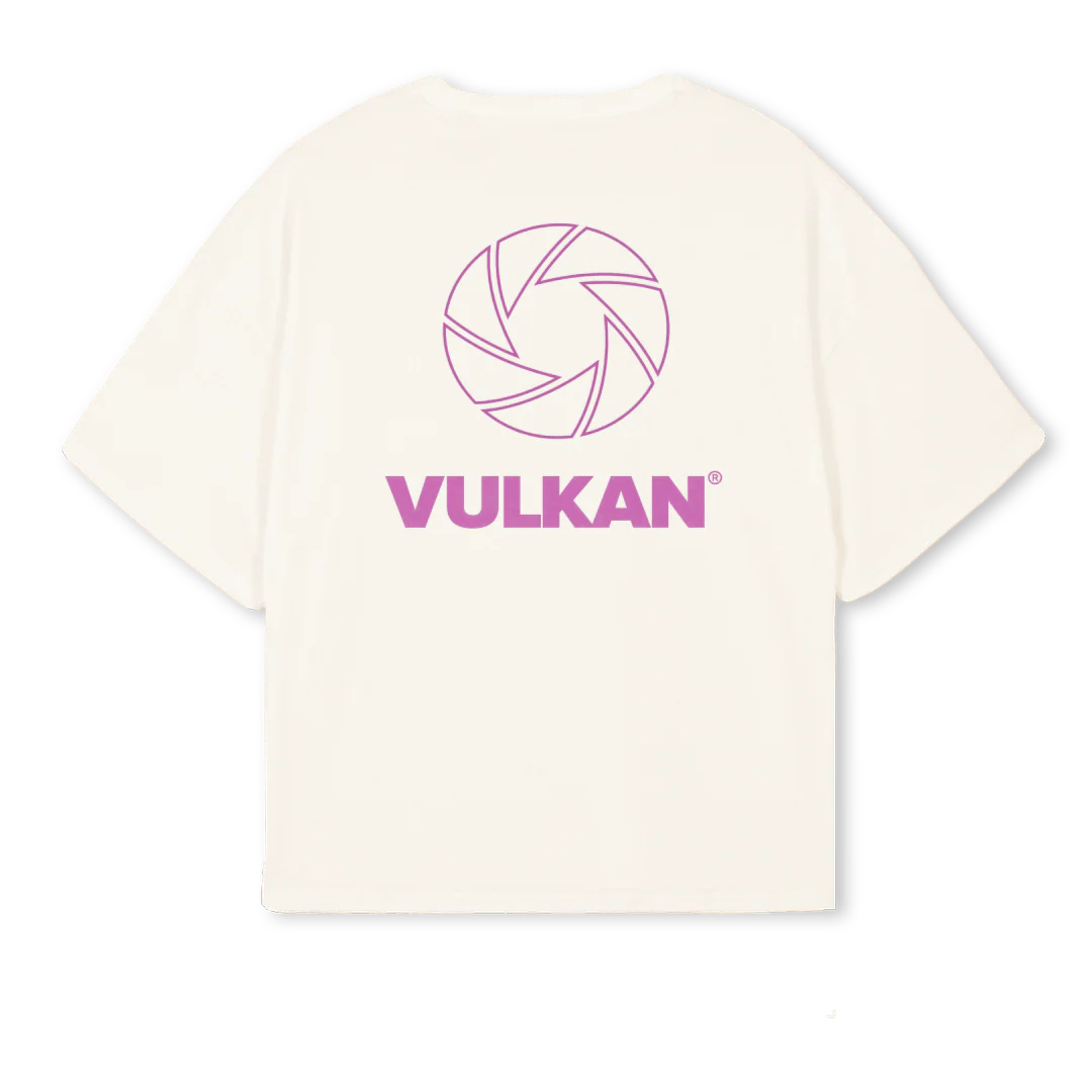 VULKANICONVINTAGEWHI Vintage White Oversized Boxy Tee. - Image 2