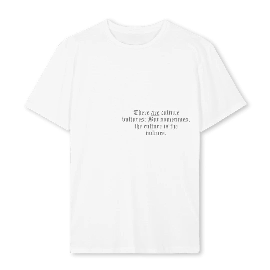 VULTURE CULTURE White Regular Tee.