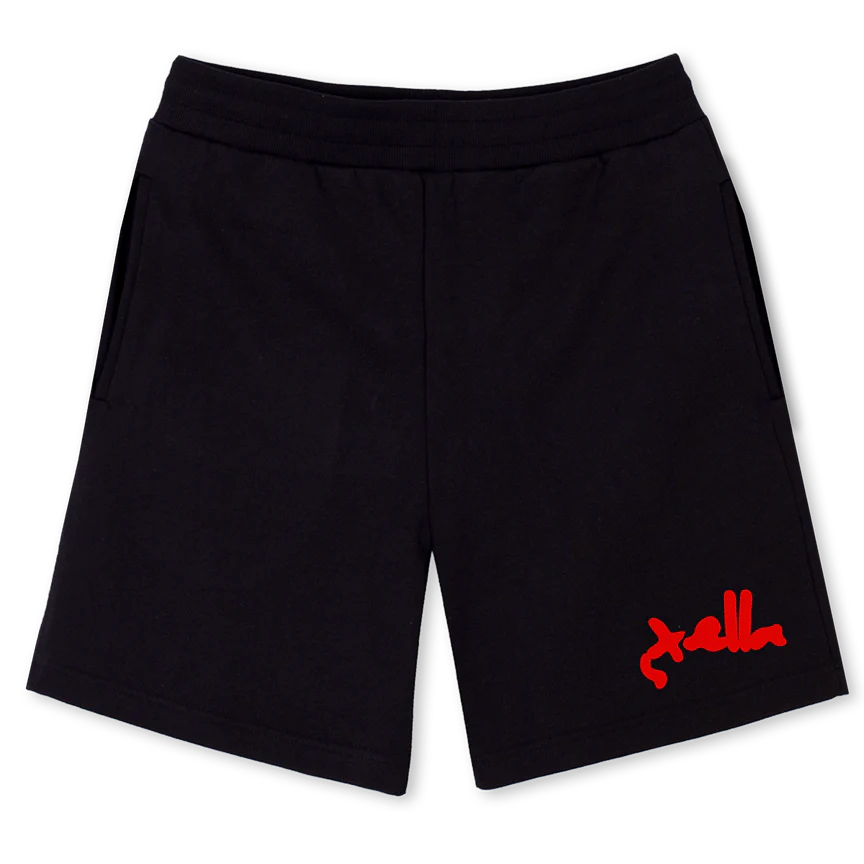VVV Black Relaxed Sweatshorts.