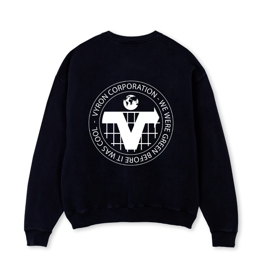 VYRONBLK Black Oversized Crewneck Sweater. - Image 2