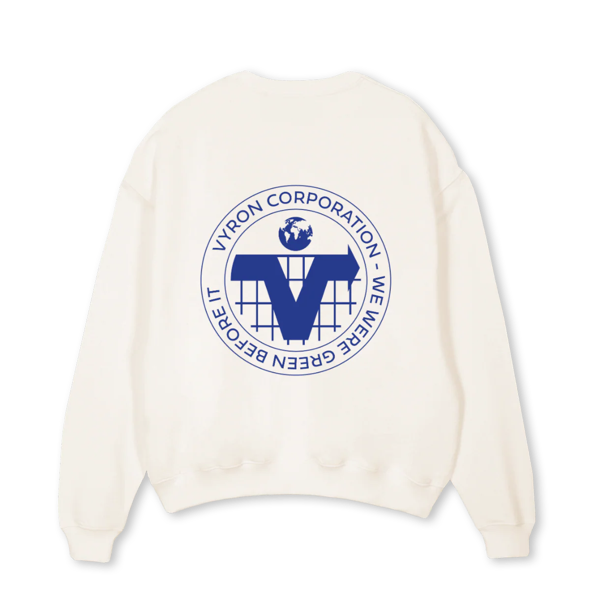 VYRONBLU Vintage White Oversized Crewneck Sweater. - Image 2