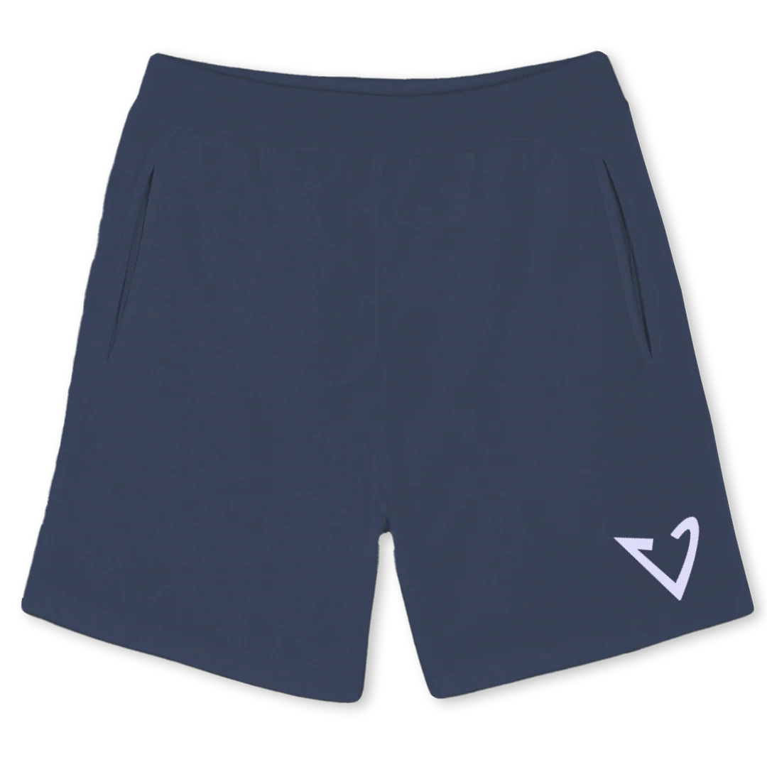 VYUSLOGOSHORTS Navy Blue Sweatshorts.