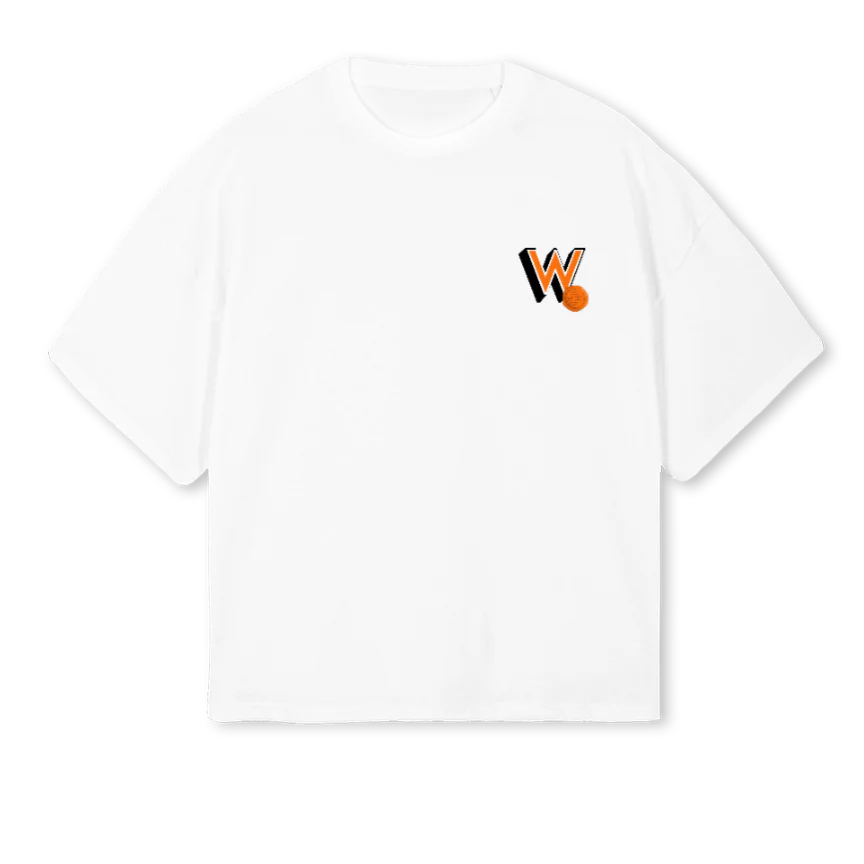 WADADLICLASSIC White Oversized Boxy Tee.