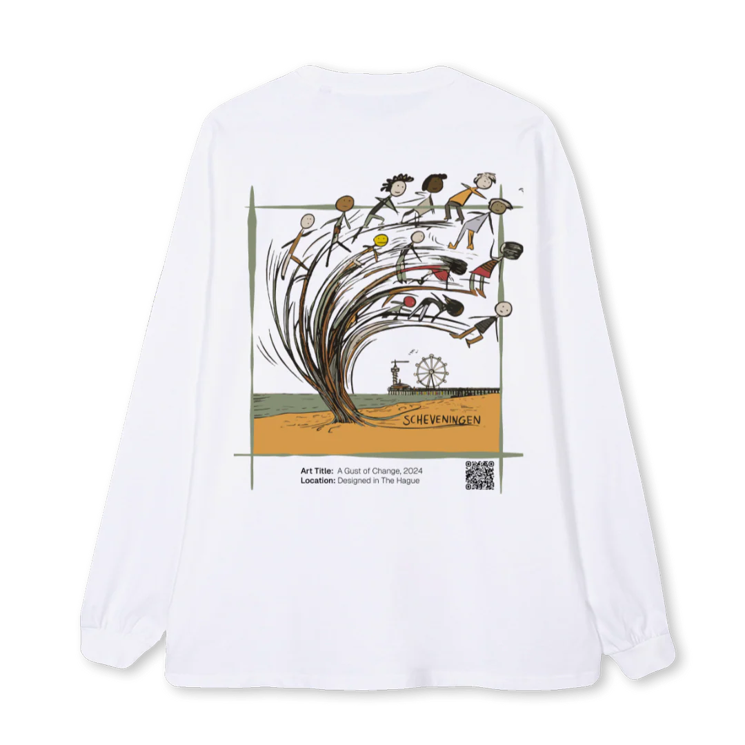 WALOSTOFCHANGELSTS White Oversized LS Tee. - Image 2