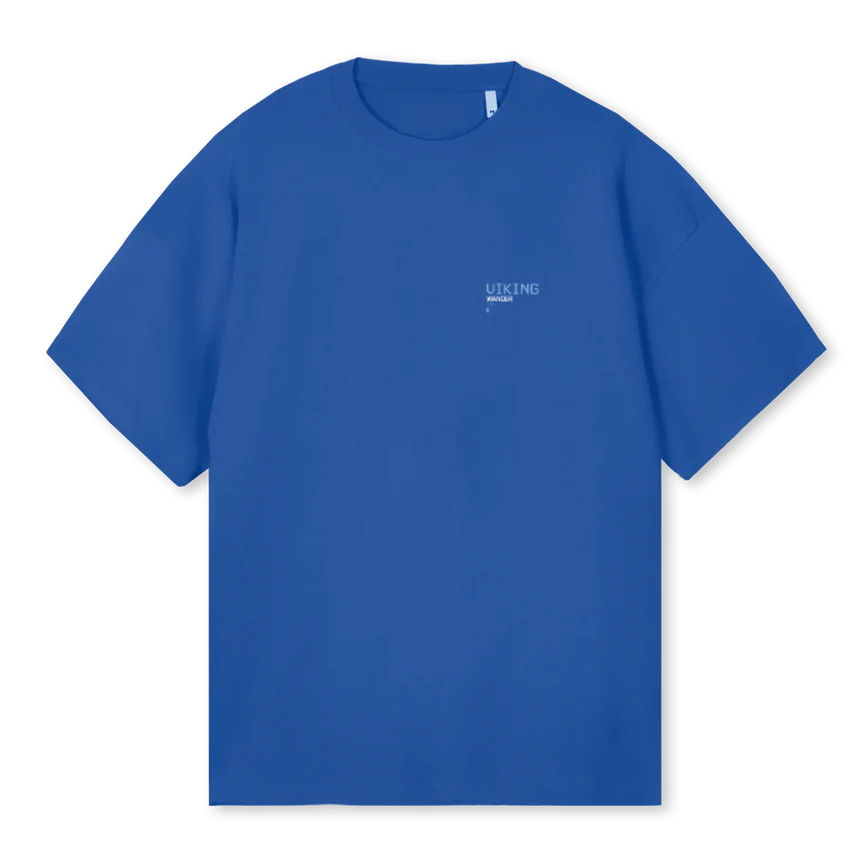 WANDERVALUE Cobalt Blue Oversized Tee.