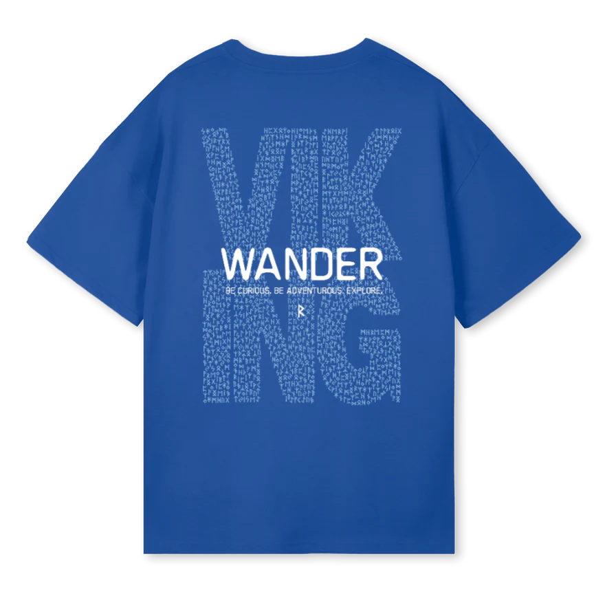 WANDERVALUE Cobalt Blue Oversized Tee. - Image 2