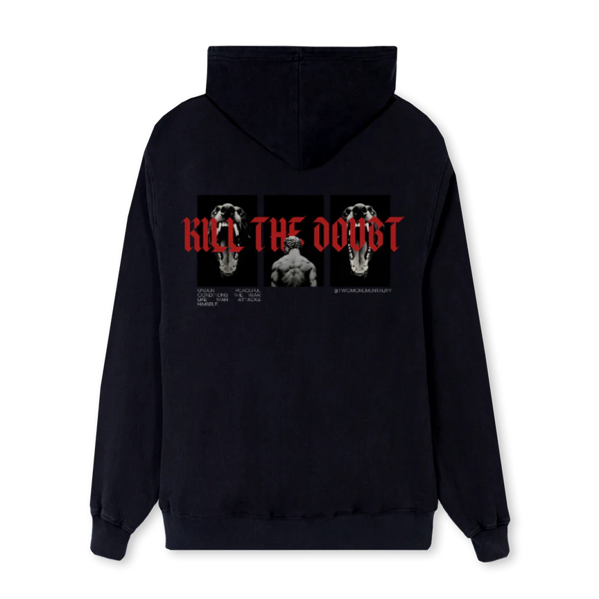 WARLIKEMAN HOODIEG_1 Black Regular Hoodie. - Image 2