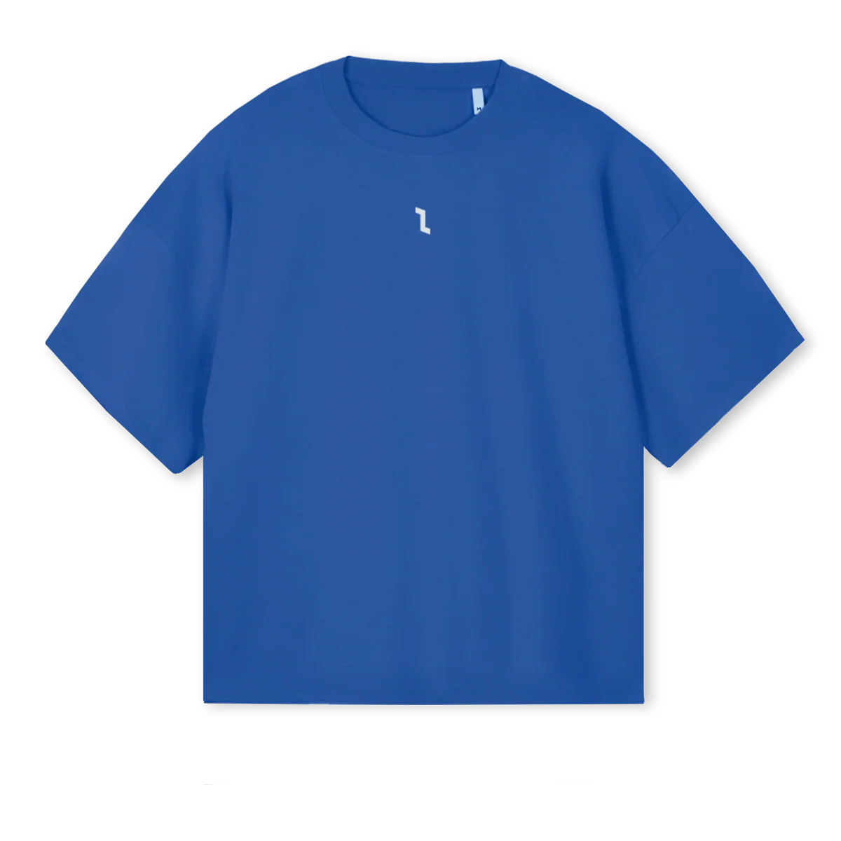 WARM UP AZUL Cobalt Blue Oversized Boxy Tee.