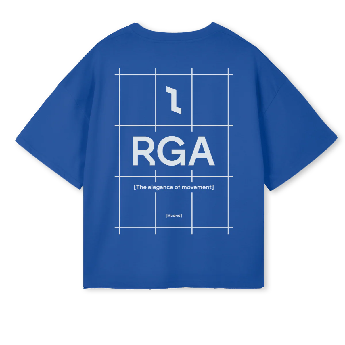 WARM UP AZUL Cobalt Blue Oversized Boxy Tee. - Image 2