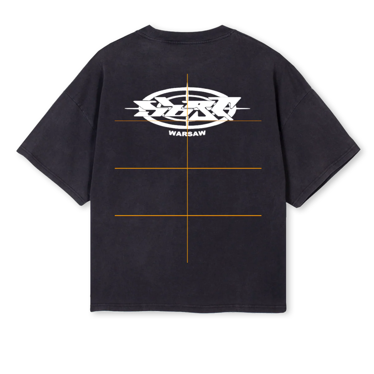 WARSAWTEEVINTAGEBL Vintage Black Oversized Boxy Tee. - Image 2