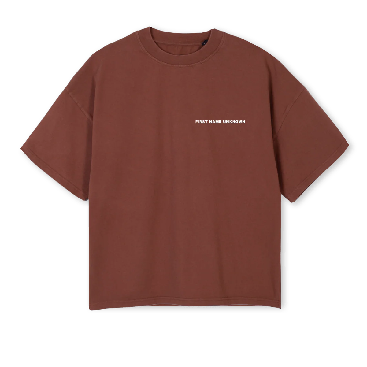 WASHERE Vintage Brown Oversized Boxy Tee.