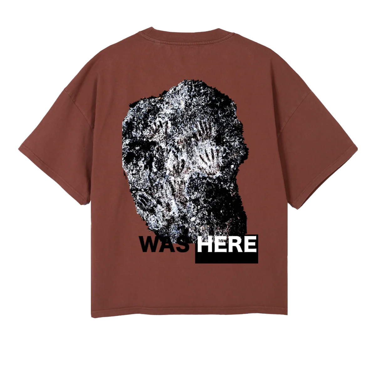WASHERE Vintage Brown Oversized Boxy Tee. - Image 2