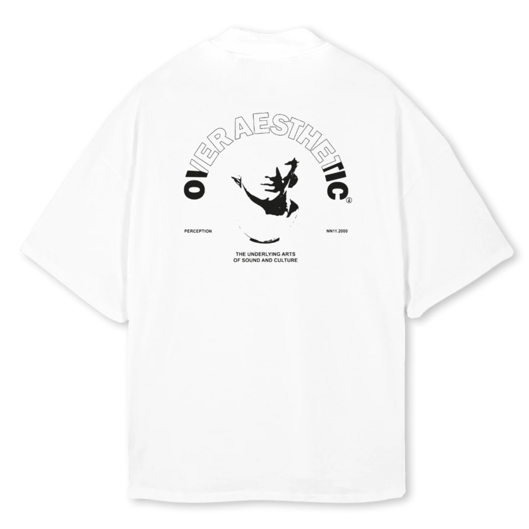 WATC OA T SHIRT White Oversized Mock Neck Tee. - Image 2