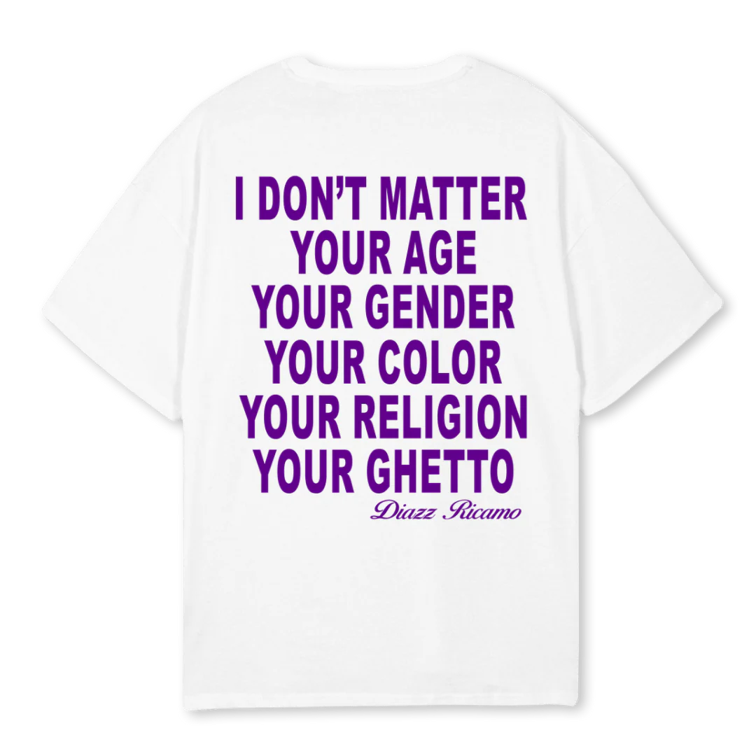 WATCHWORD TEEEE White Oversized Tee. - Image 2