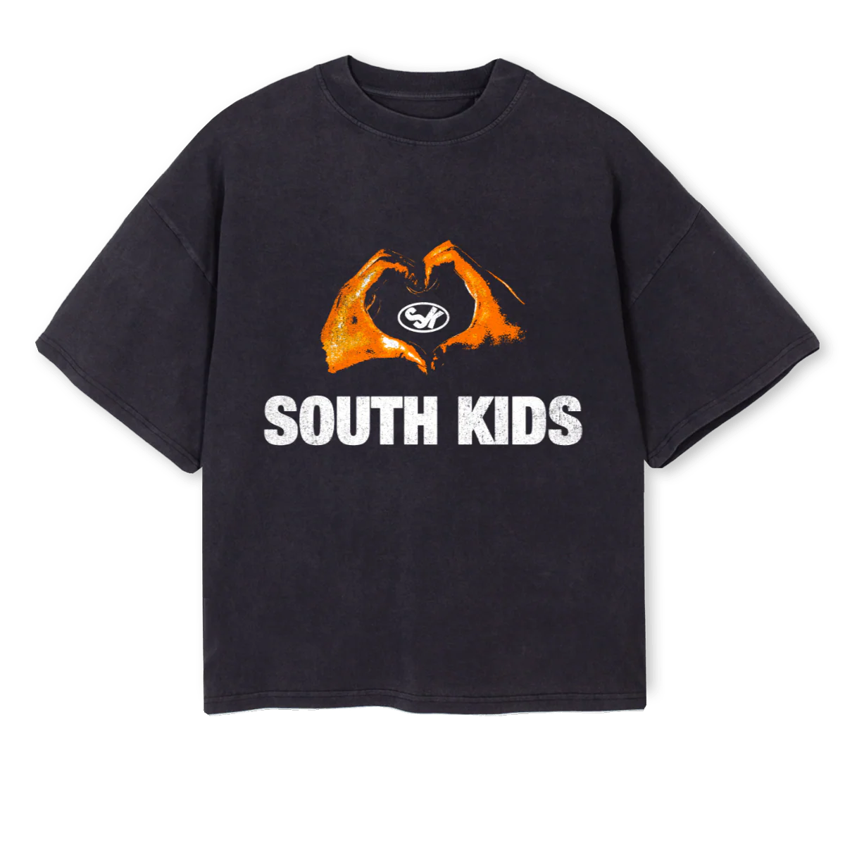 WATCHYOURBACKTEE Vintage Black Oversized Boxy Tee.