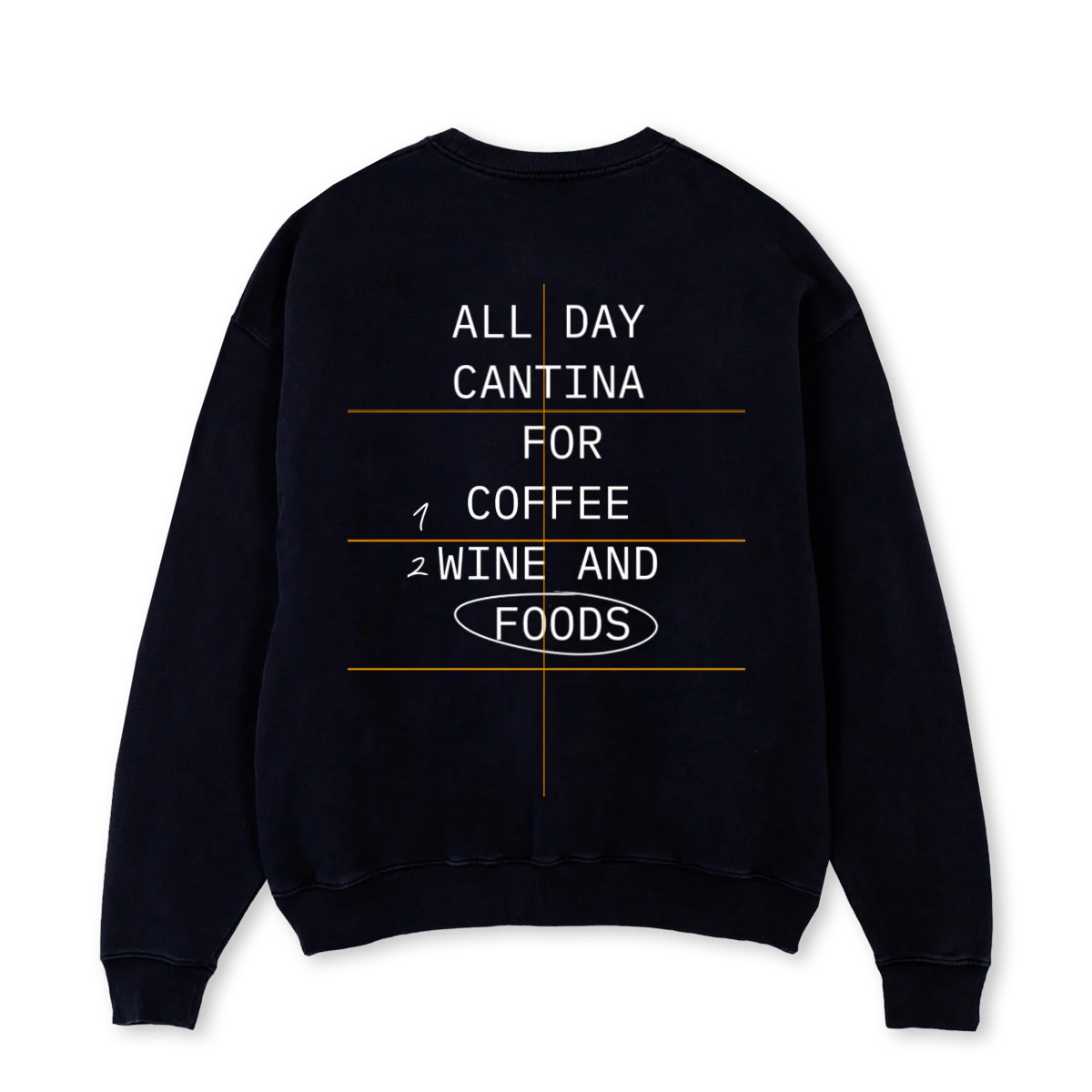 WATTSCREW Black Oversized Crewneck Sweater. - Image 2
