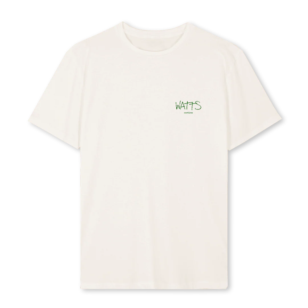 WATTSGREEN Vintage White Regular Tee.