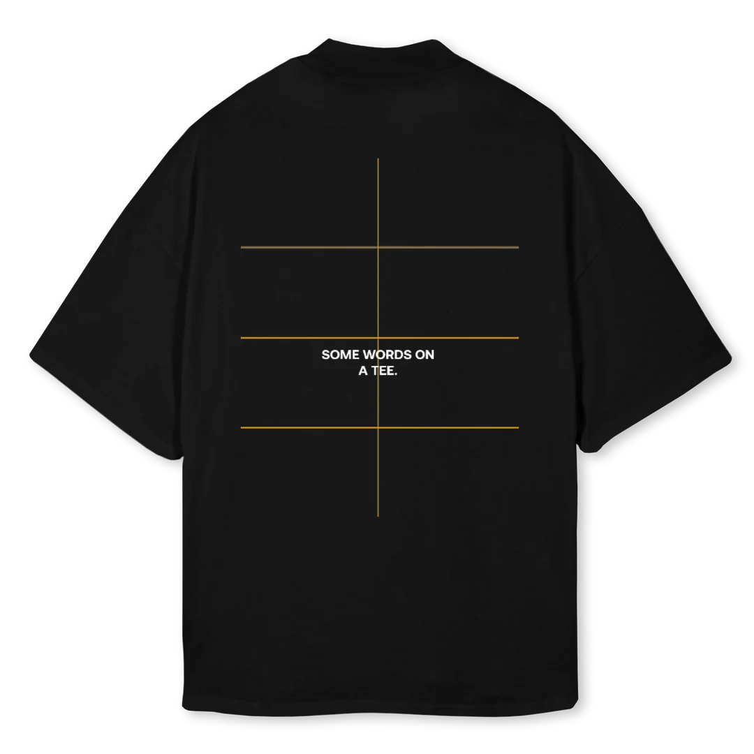 WAUTSHIRT Black Oversized Mock Neck Tee. - Image 2