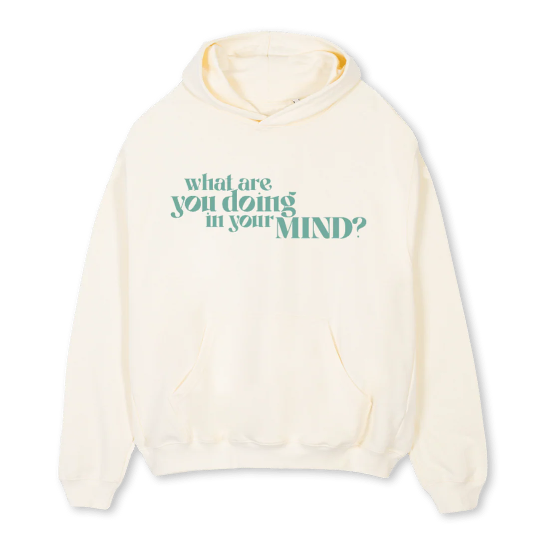 WAYD Cream Oversized Hoodie.