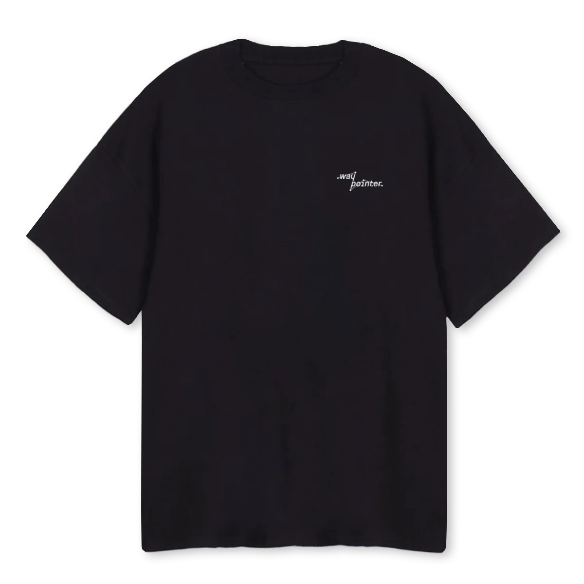 WAYP BX OVERS EINS Black Oversized Tee.
