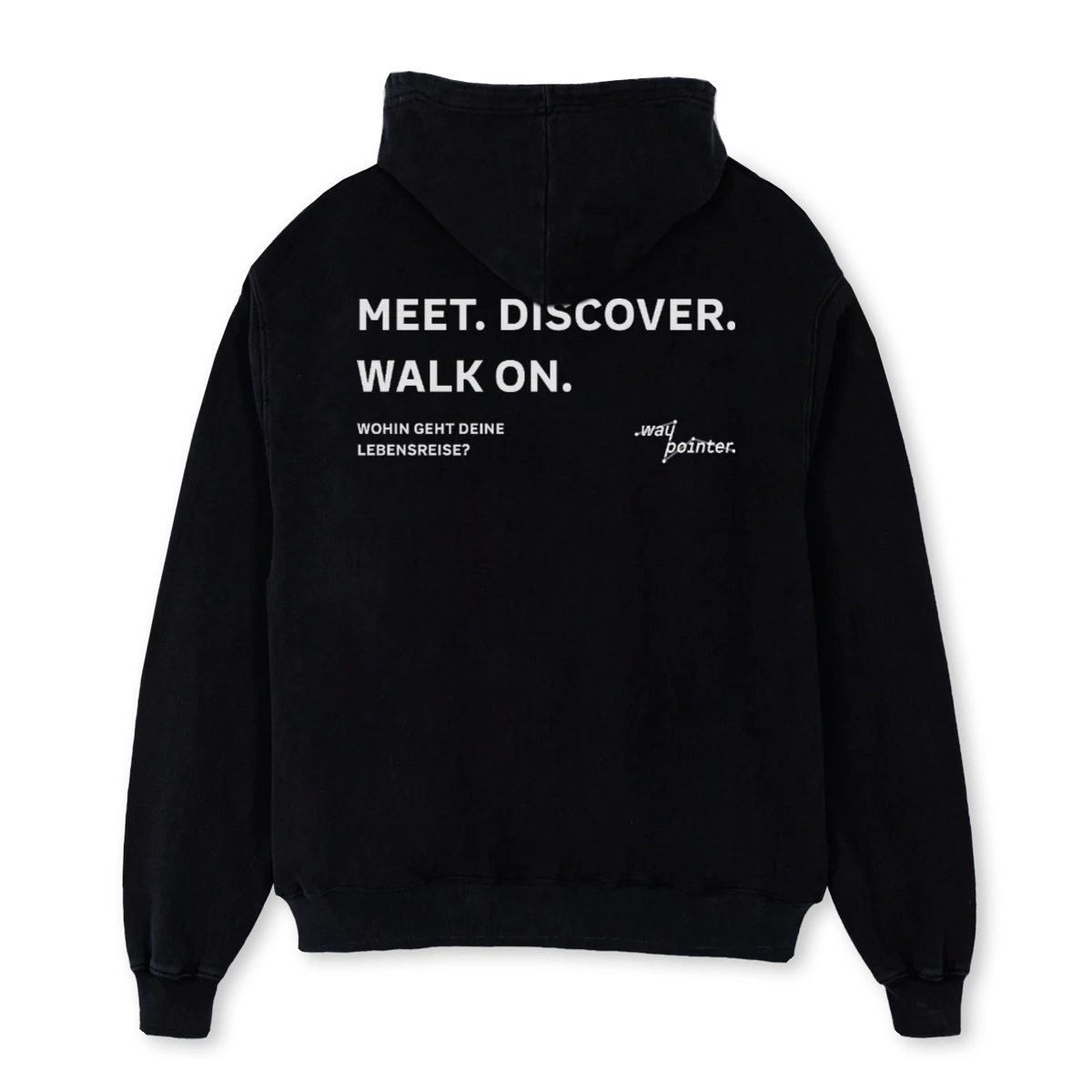 WAYP HD BX EINS Black Oversized Hoodie. - Image 2