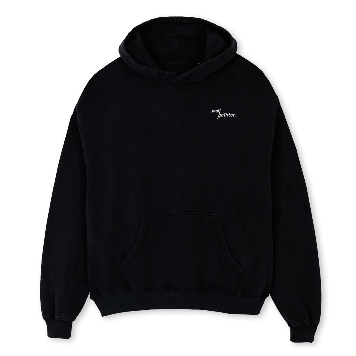 WAYP HD TOPO EINS Black Oversized Hoodie.
