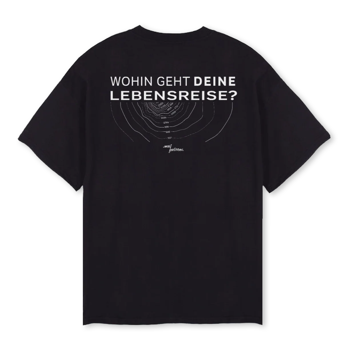 WAYP TOPO OVERS EINS Black Oversized Tee. - Image 2
